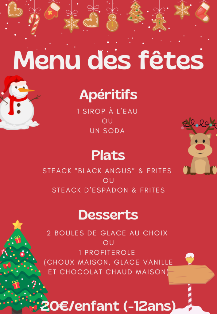 menu des fetes marmaille